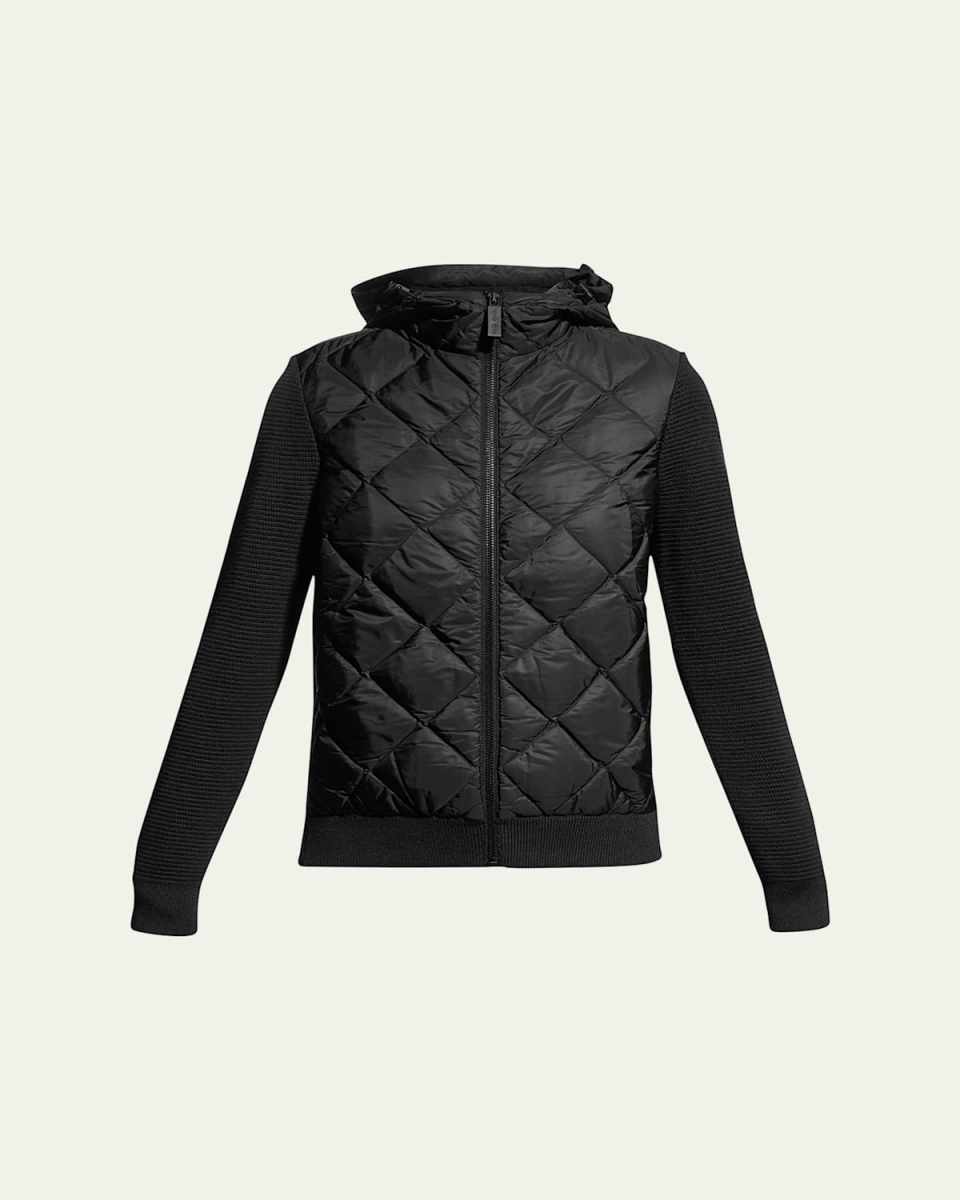 HyBridge Quilted Knit Hoodi