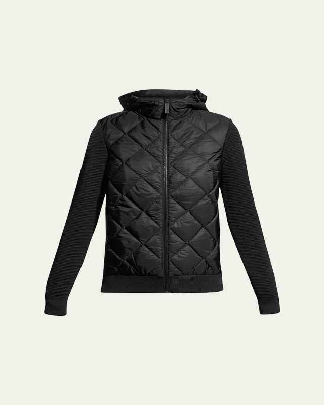 HyBridge Quilted Knit Hoodi