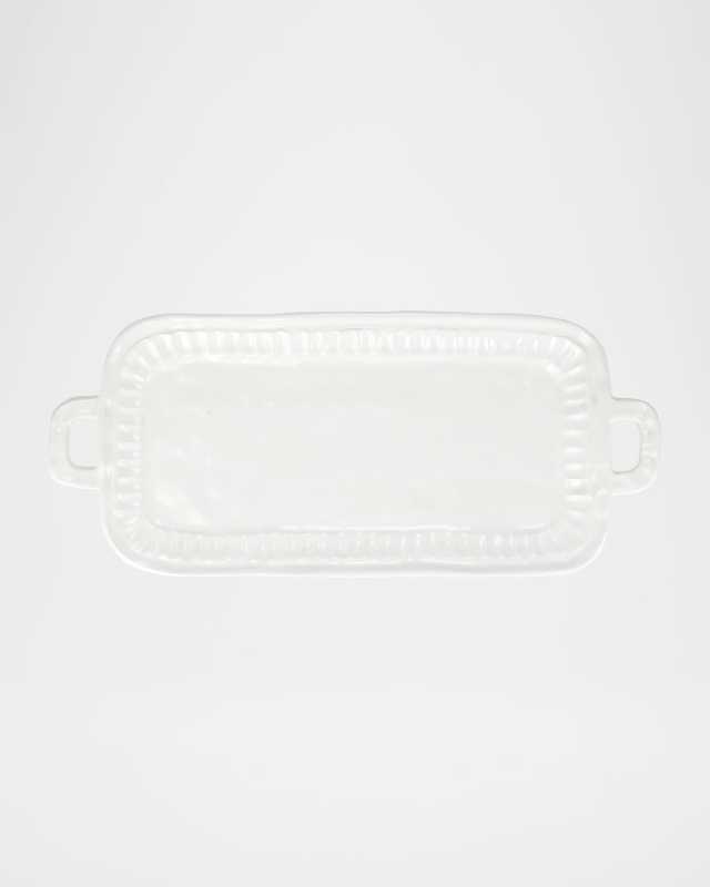 Pietra Serena Handled Rectangular Platter