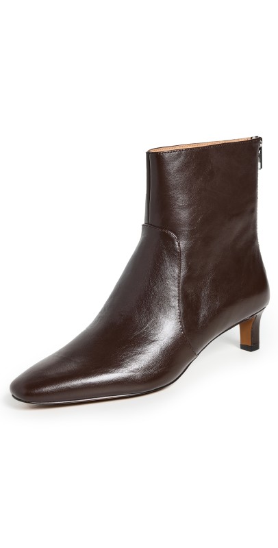 Madewell Dimes Kitten Heel Boots Turkish Coffee