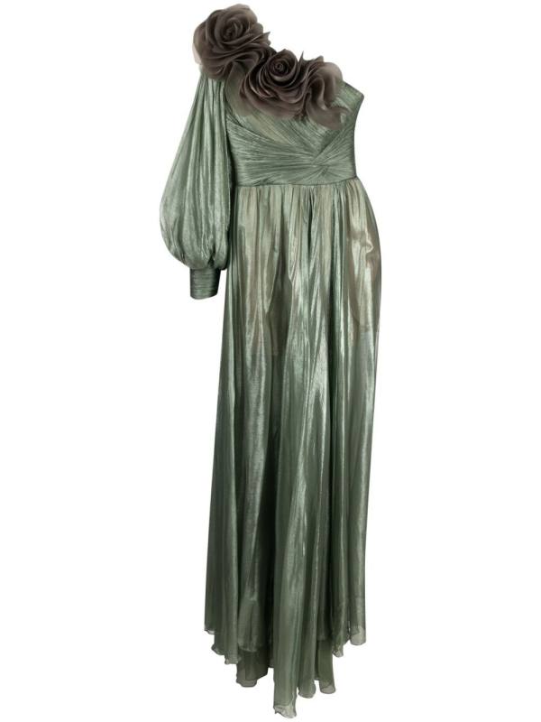 Hellen one-sleeve maxi dress