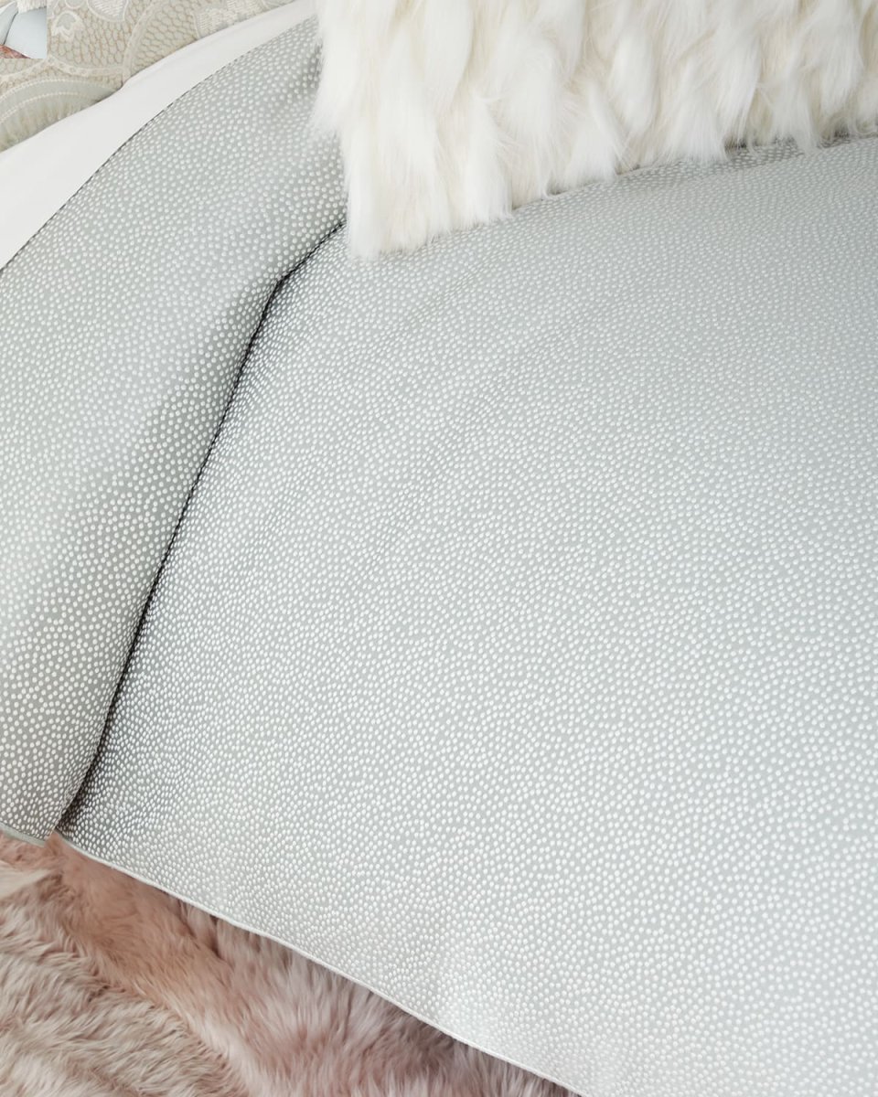 Danae Metallic Polka Dots Duvet Cover