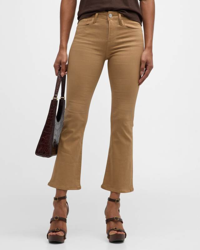 Le Crop Mini Boot Coated Jeans