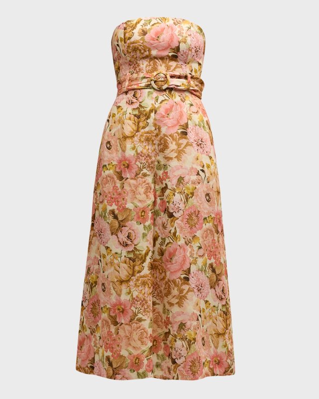 Golden Strapless Jumpsuit