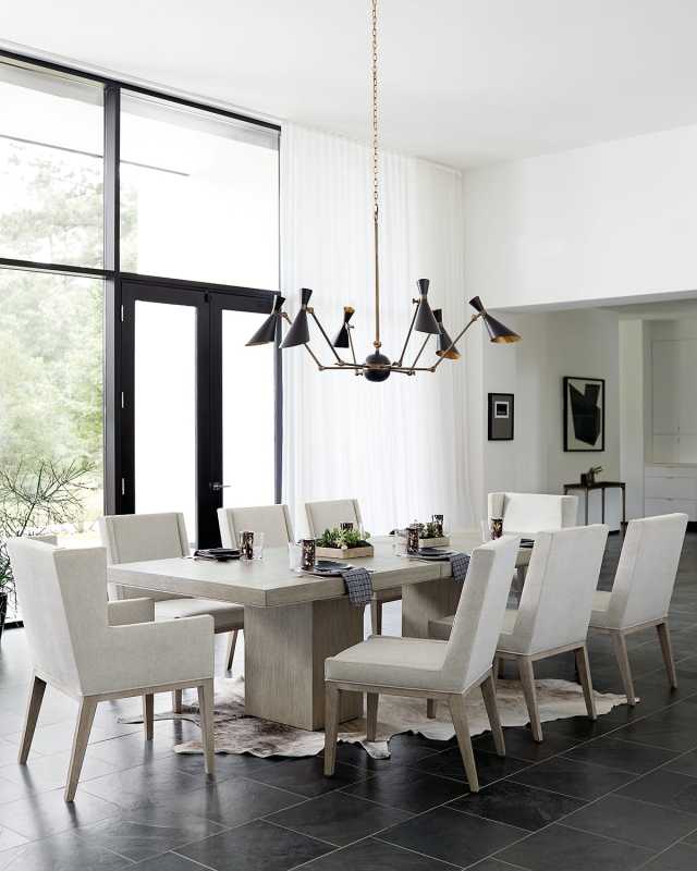 Linea Double Pedestal Dining Table