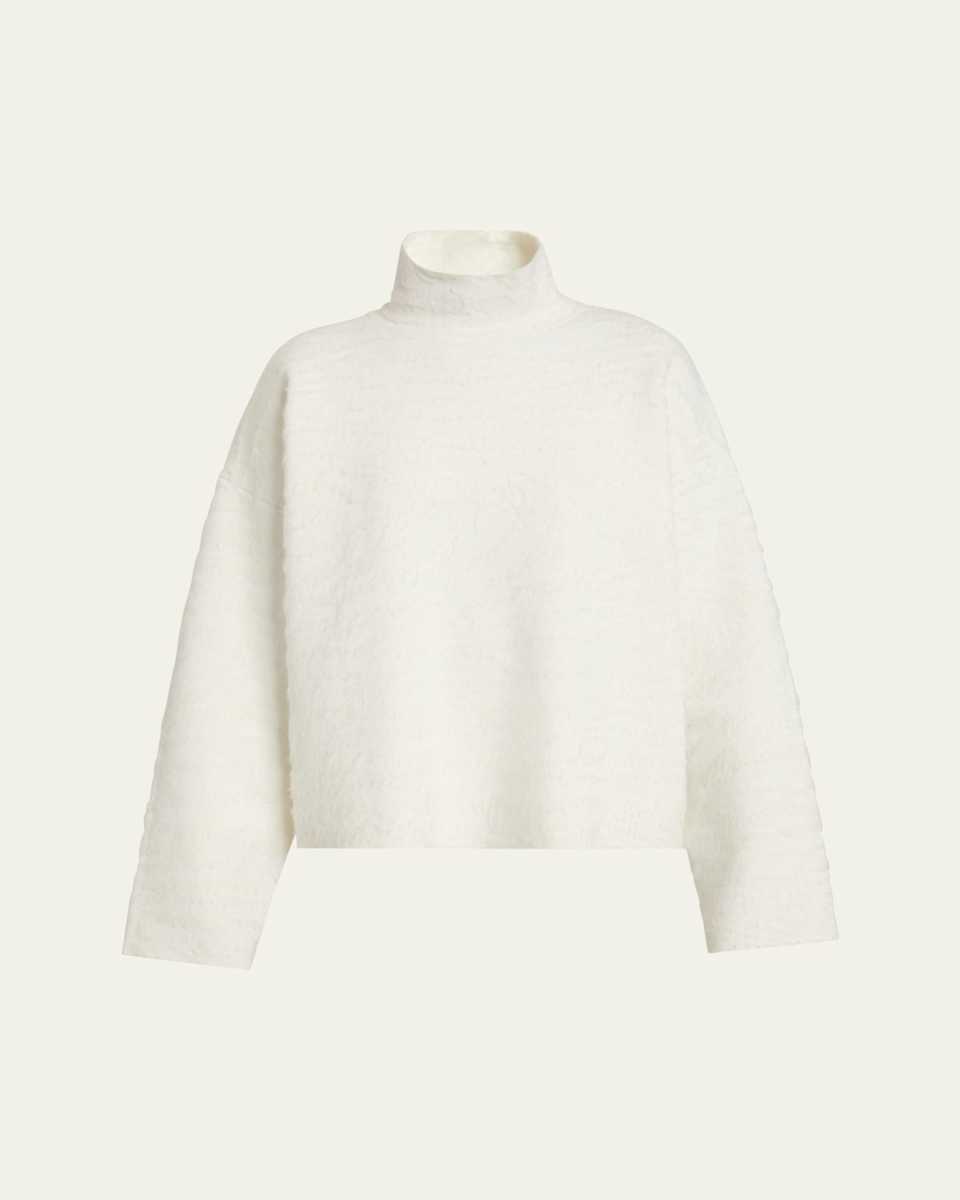 Asher Brushed Knit Turtleneck Sweat