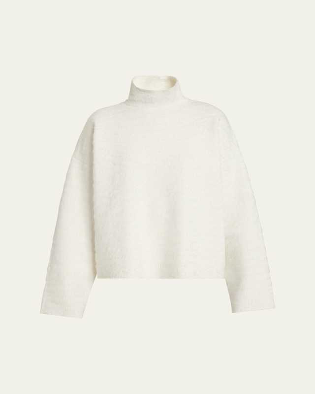 Asher Brushed Knit Turtleneck Sweat