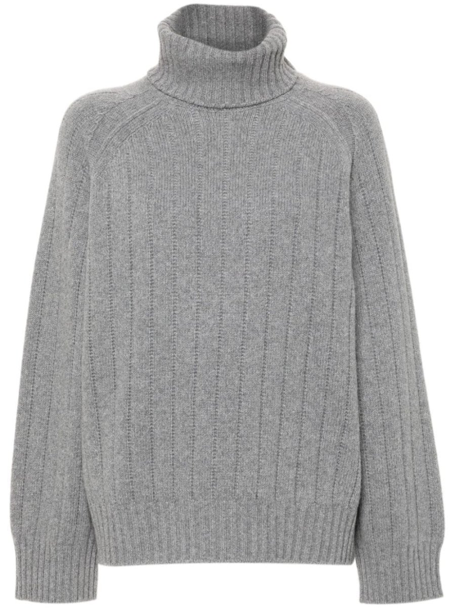 ribbed-knit jumper