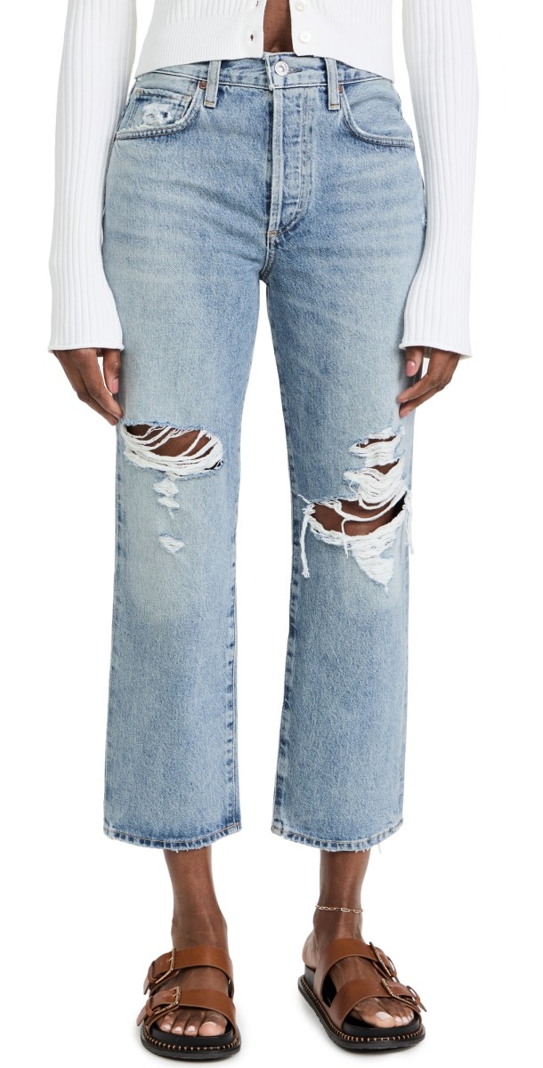 Citizens of Humanity Emery Crop Relaxed Straight Jeans Heatwave