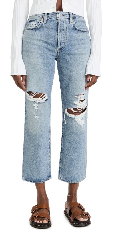 Citizens of Humanity Emery Crop Relaxed Straight Jeans Heatwave