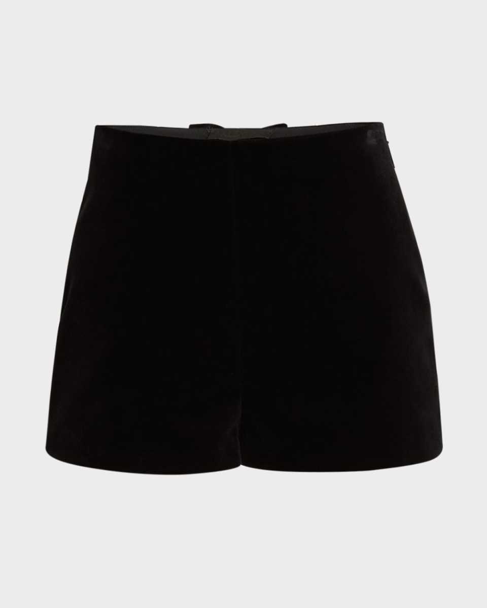 Bow Velvet Hot Shorts