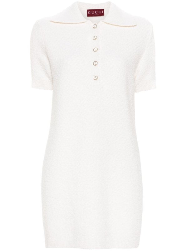 bouclé polo dress