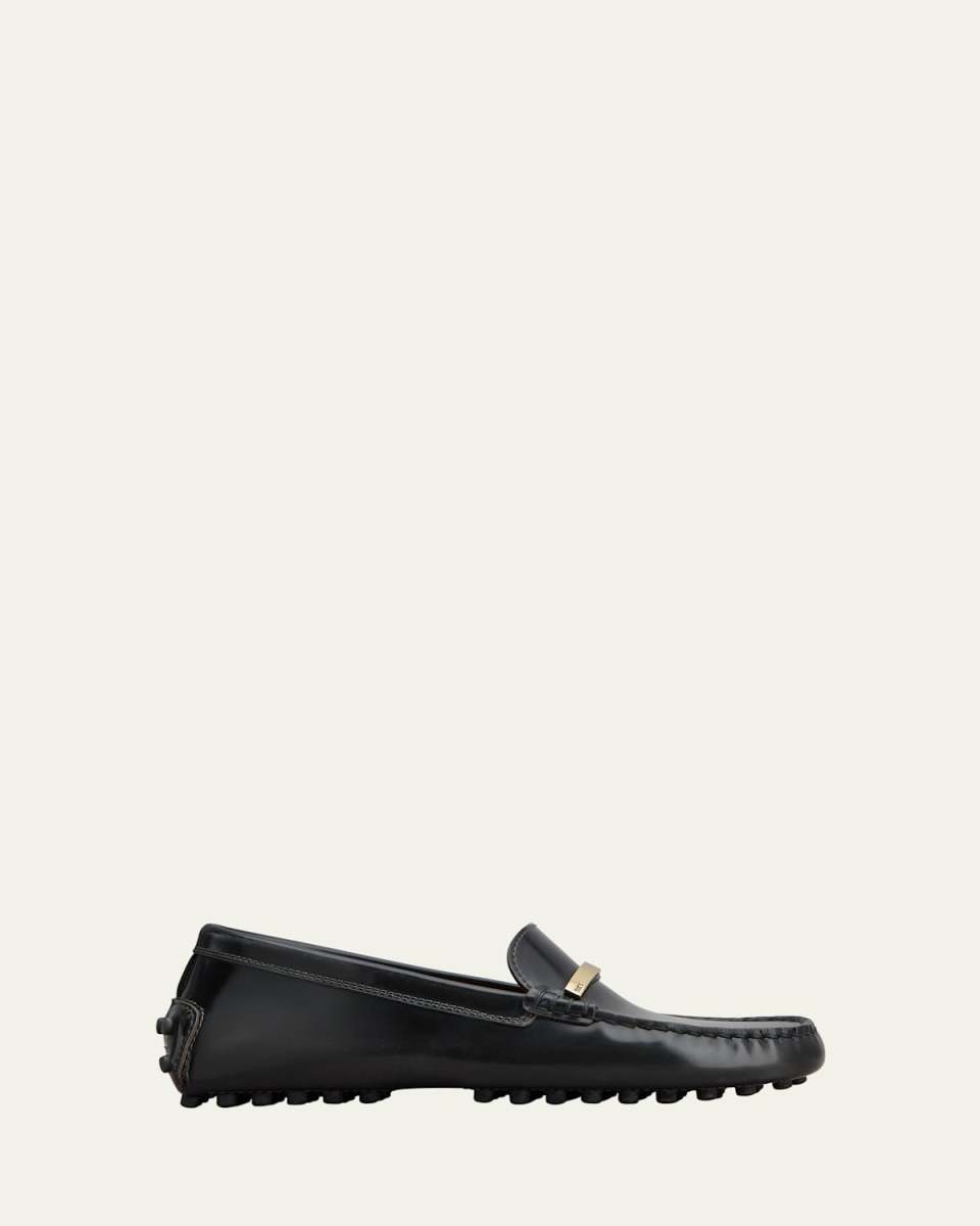 Gommino Leather Bar Driver Loafers