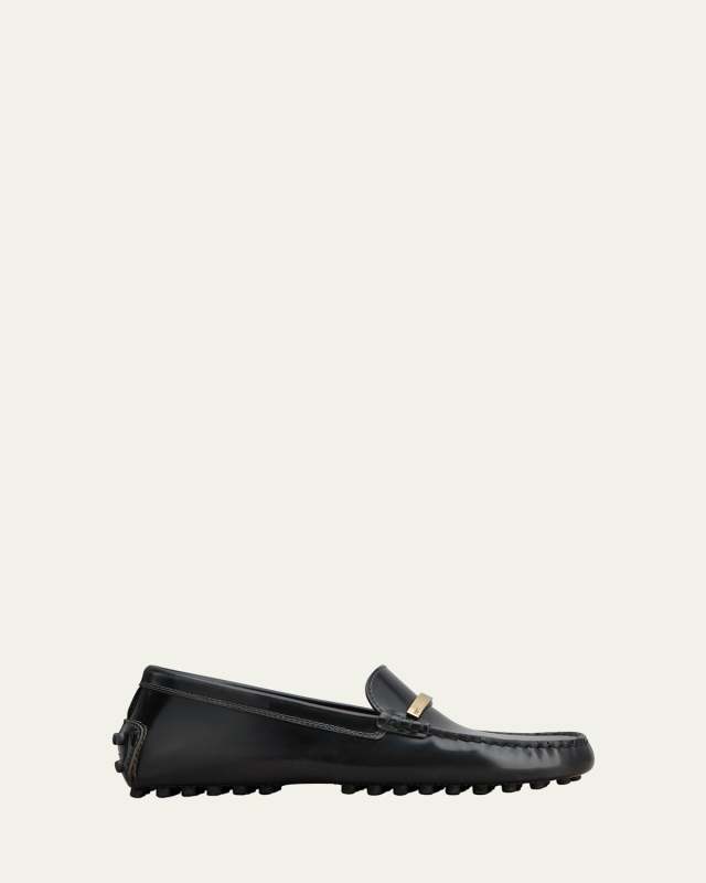 Gommino Leather Bar Driver Loafers