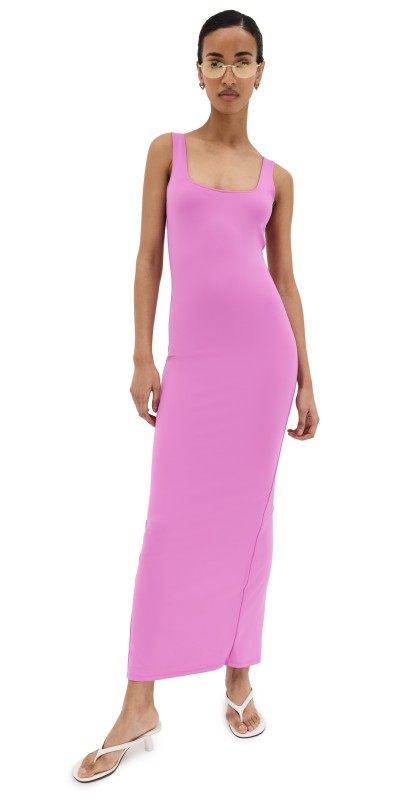 Good American Modern Tank Maxi Dress Black001