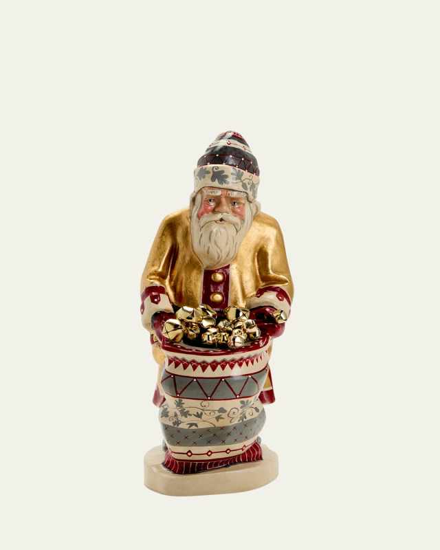 "When a Bell Rings" Father Christmas Figurine