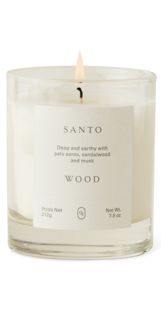 Oak Essentials Santo Wood Candle No Color