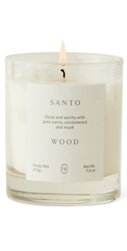 Oak Essentials Santo Wood Candle No Color