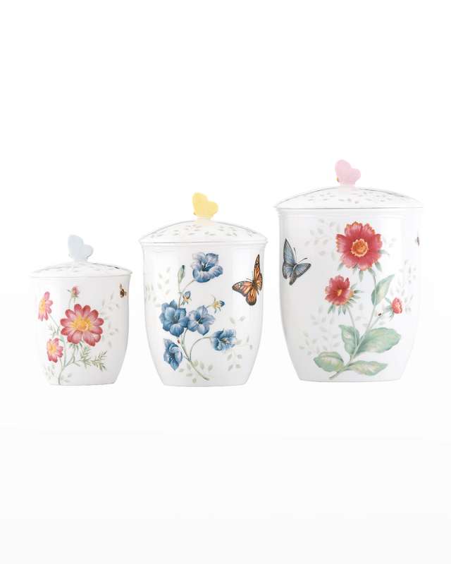 Butterfly Meadow Canisters, Set of 3