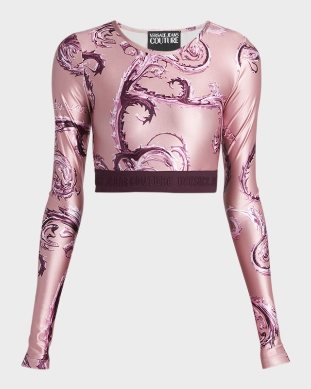 Watercolor Couture Crop Top