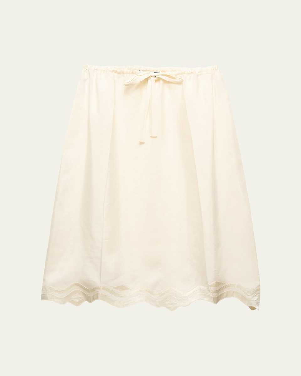 Haboutai Deco Silk Slip Skirt
