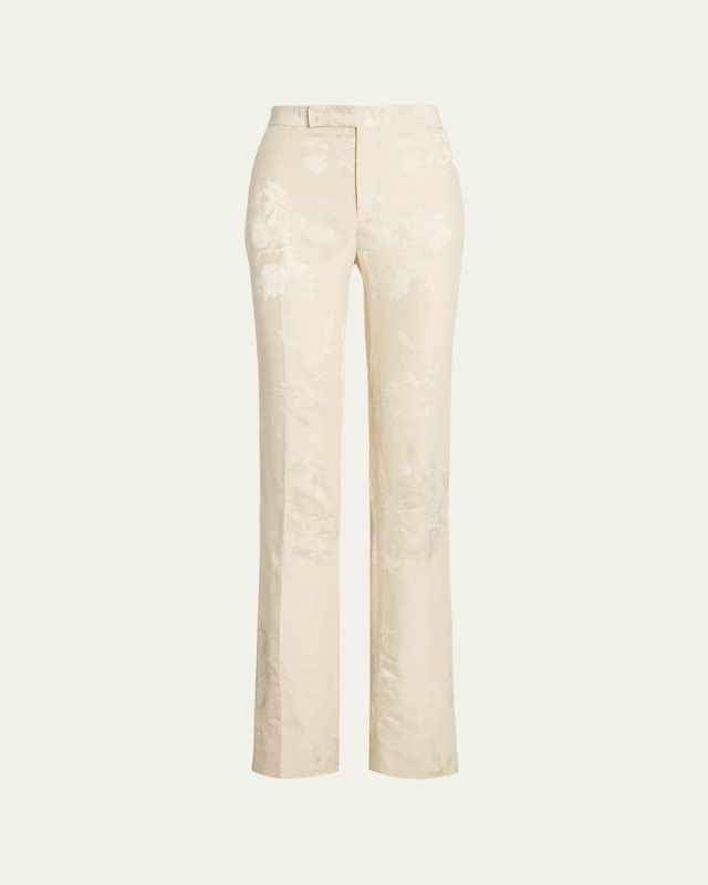 Seth Floral Jacquard Suiting Trousers