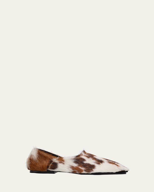 Calf Hair Slipper Loafers