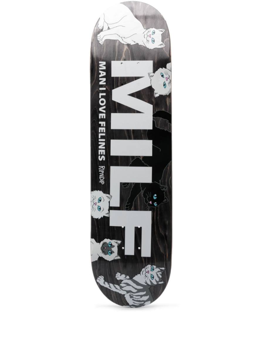 Man I Love Felines wood skate deck