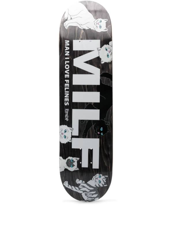 Man I Love Felines wood skate deck