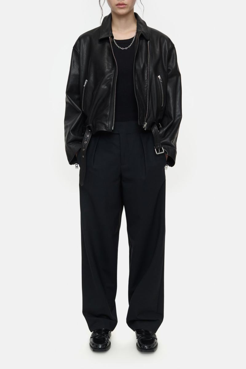 Closed Leather biker jacket
