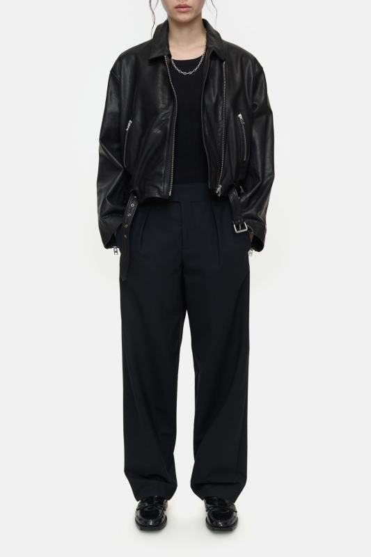Closed Leather biker jacket