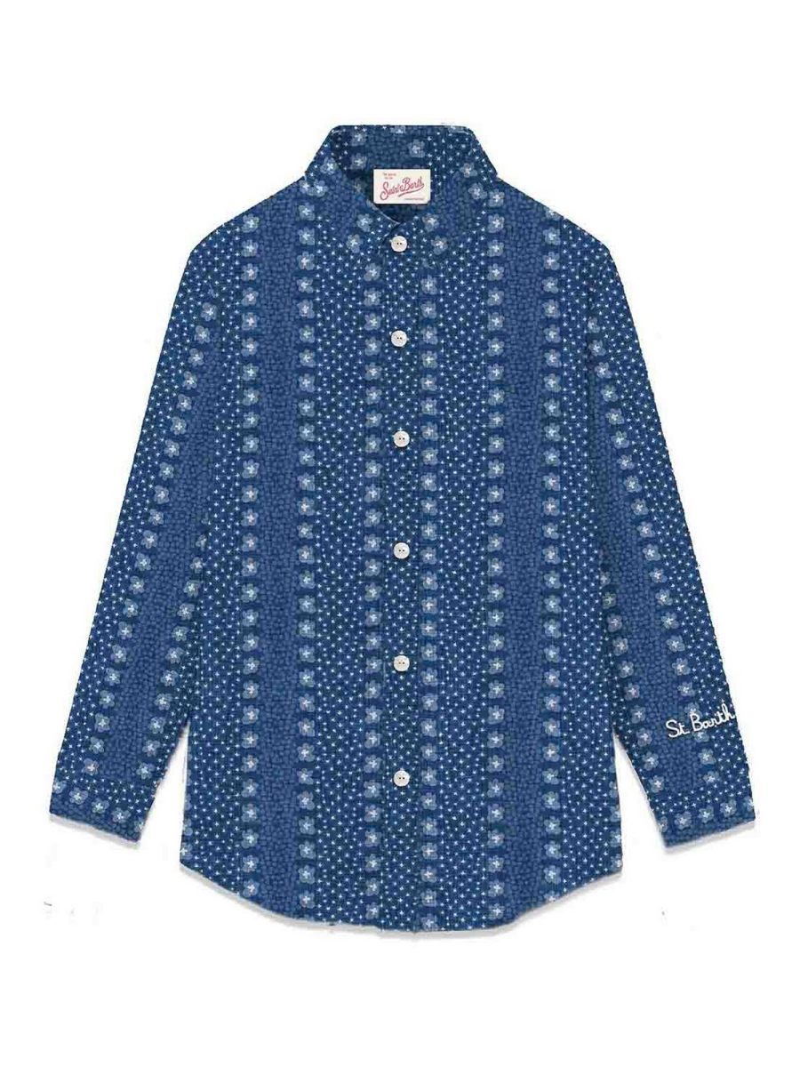 Mc2 Saint Barth Chemise - Foncé Délavé