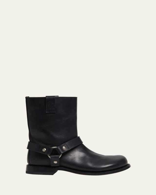 Campo Leather Harness Biker Boots