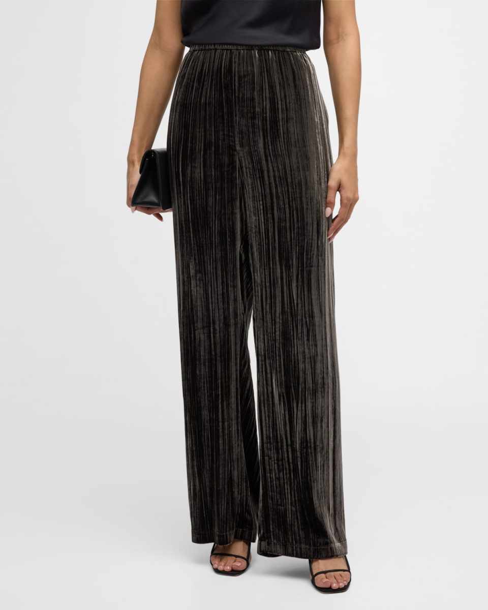 Silk Textured Velvet Pants
