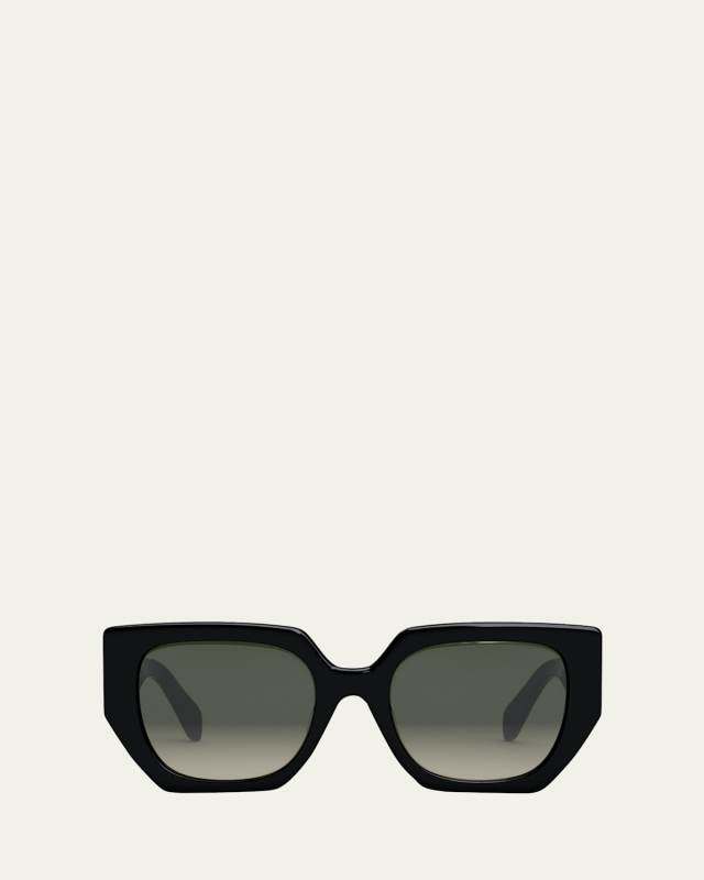 Triomphe Logo Acetate Butterfly Sunglasses