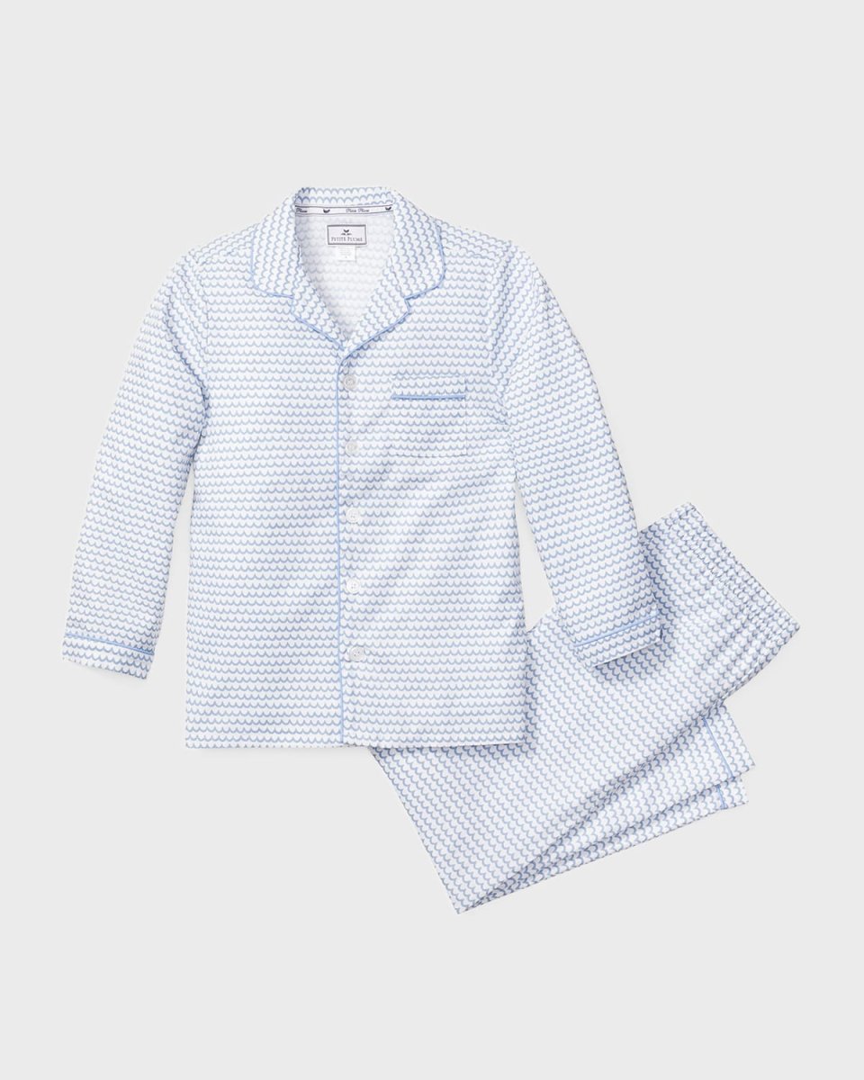 Kid's La Mer 2-Piece Pajama Set, Size 6M-14