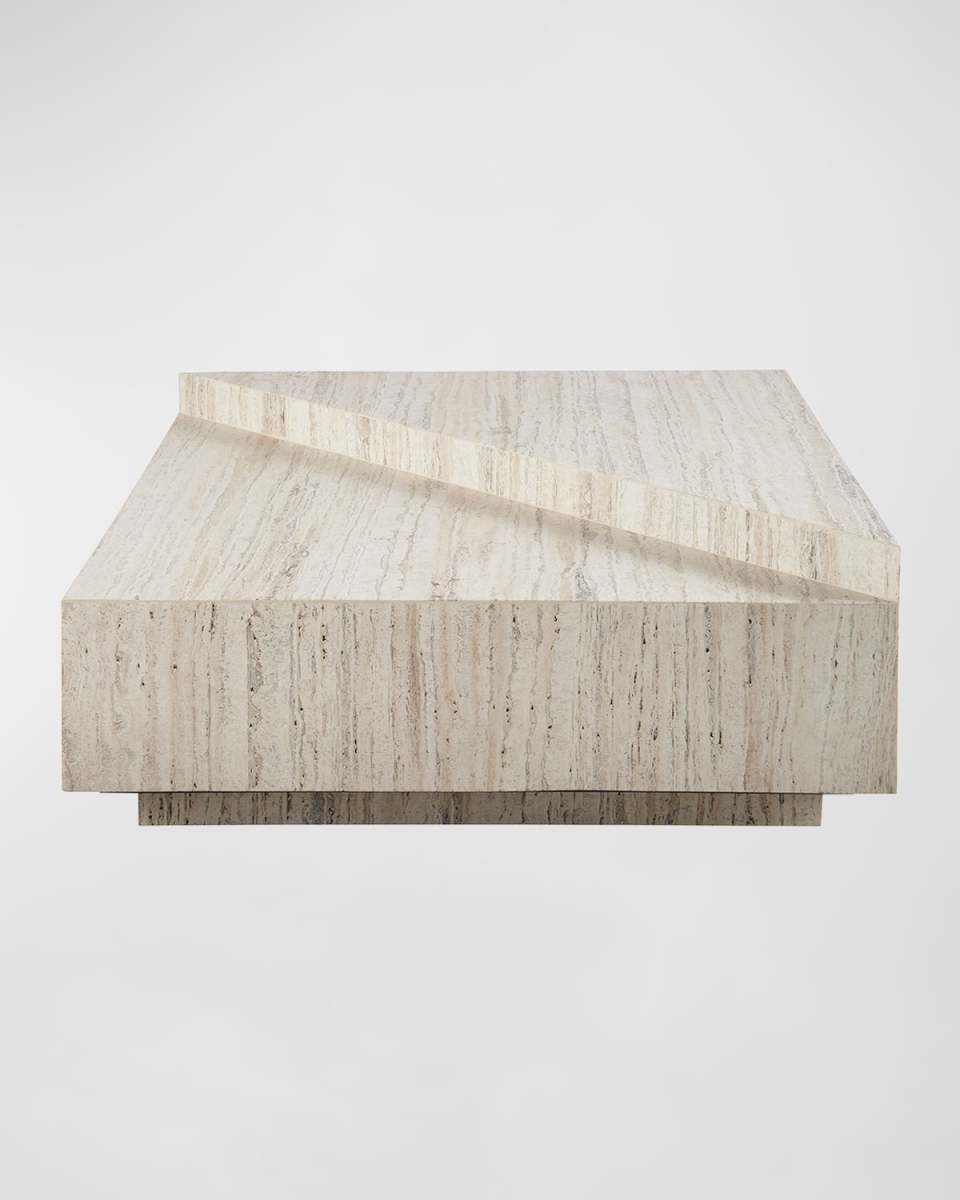 Daxton Travertine Cocktail Table