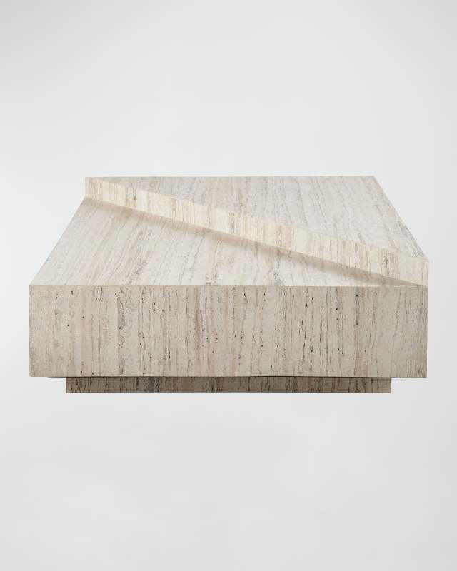Daxton Travertine Cocktail Table