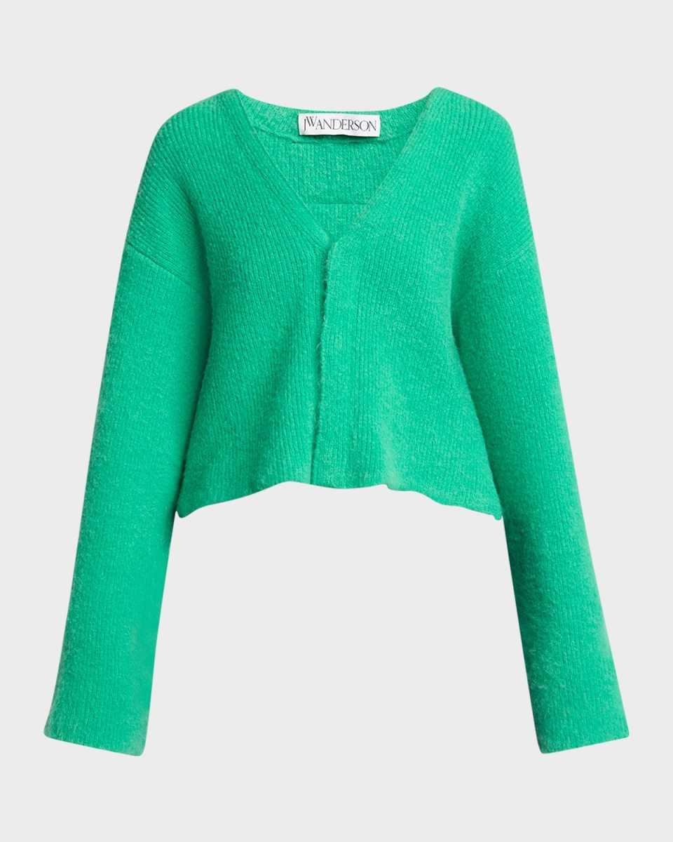 V-Neck Crop Cardigan