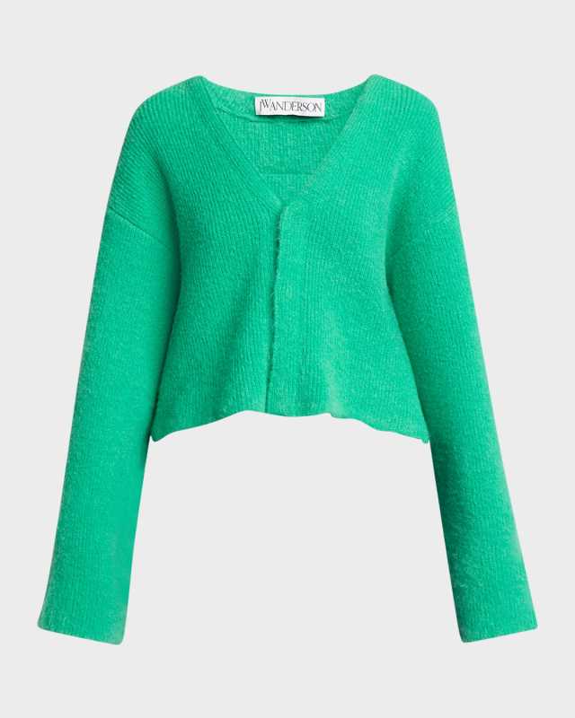 V-Neck Crop Cardigan