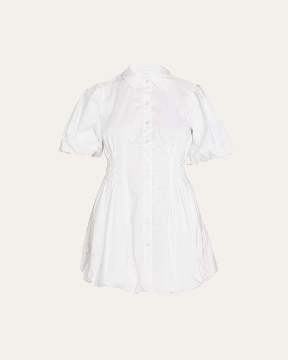 Cleo Poplin Pintuck Mini Dress