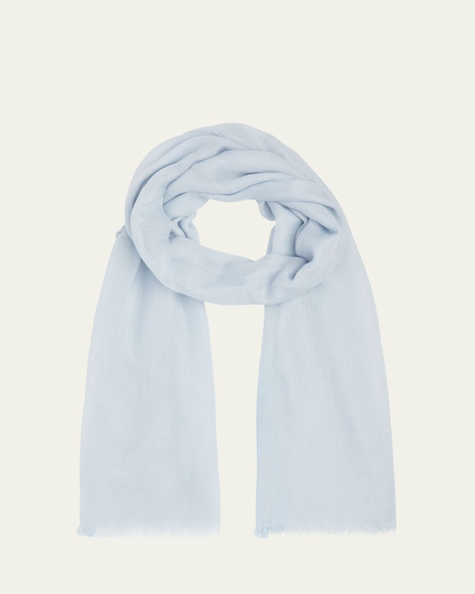 Aria Contrast-Border Soffio Stole