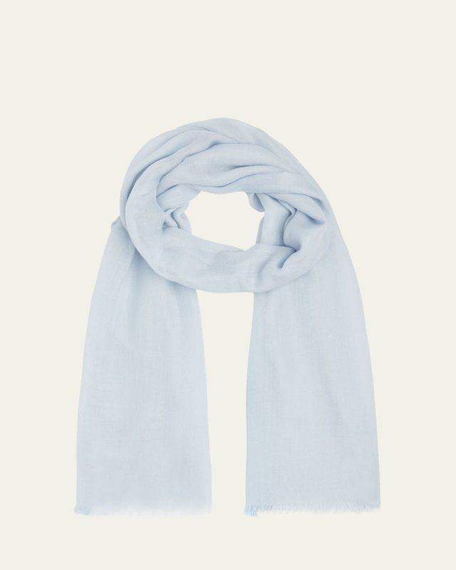Aria Contrast-Border Soffio Stole