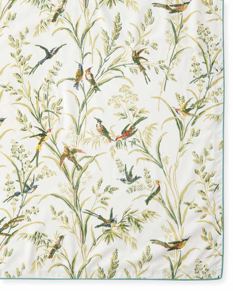 Humming Bird Natural Tablecloth, 60"