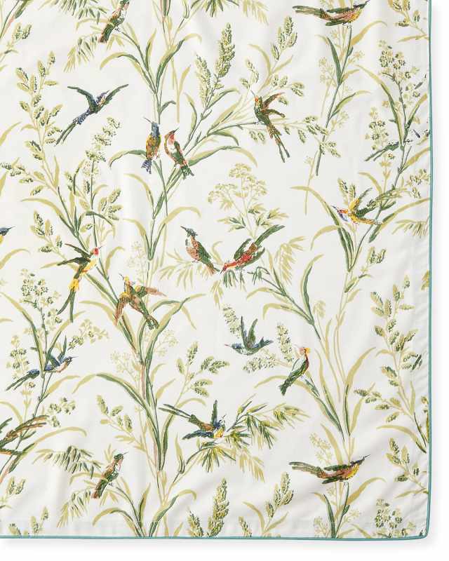 Humming Bird Natural Tablecloth, 60"