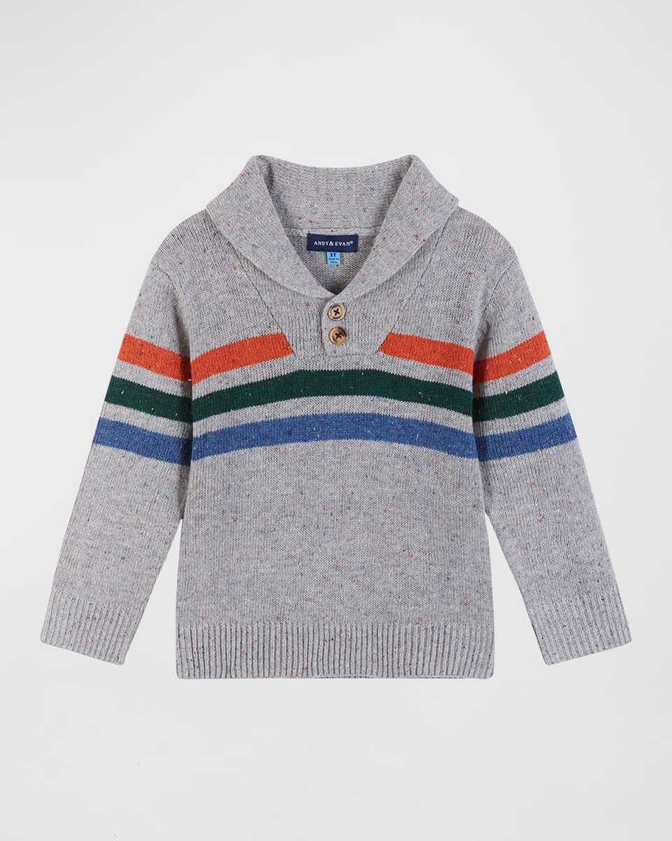 Boy's Multicolor Stripe Sweater, Size 2-7