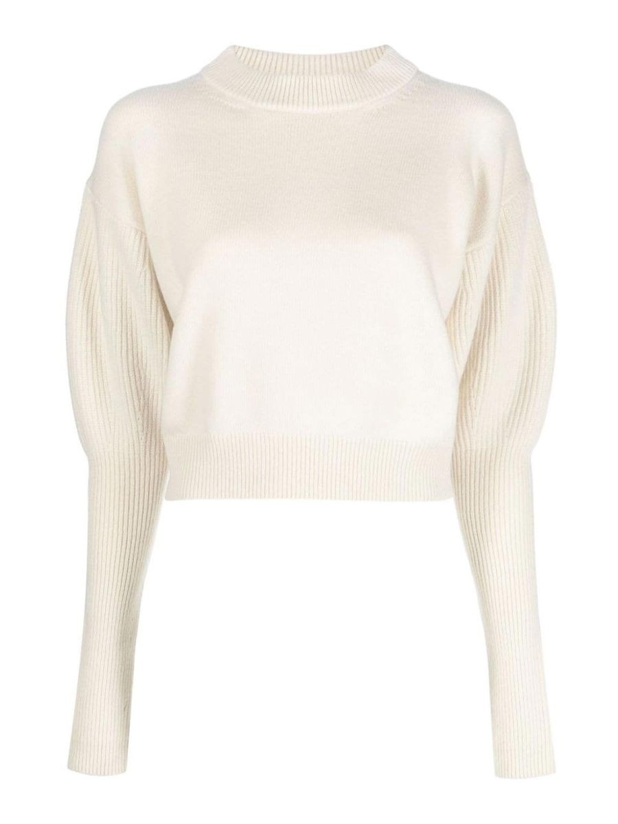 Alexander Mcqueen Pull Col Rond - Blanc