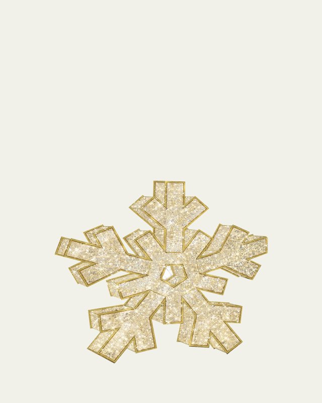 6'10" 3D Medium Snowflake with LED Lights