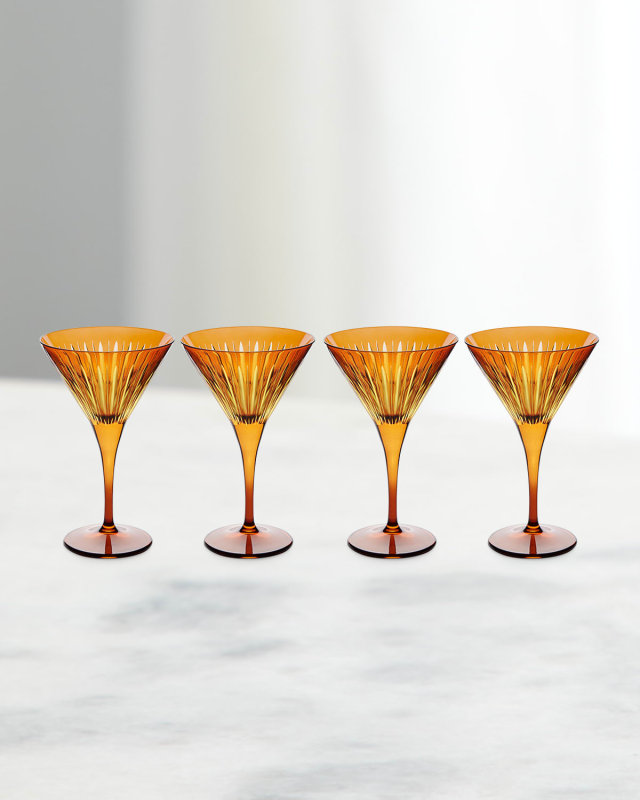 Prism Martini Glasses, Set of 4