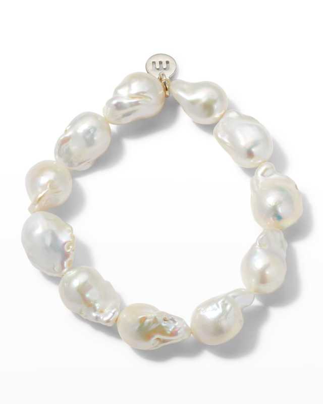 5th Avenue Baroque Pearl Stretch Bracelet